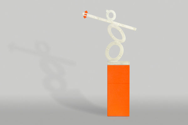 Fine Detail Plastic Statue | Versatile Plastic Orange Long Stage & Crow