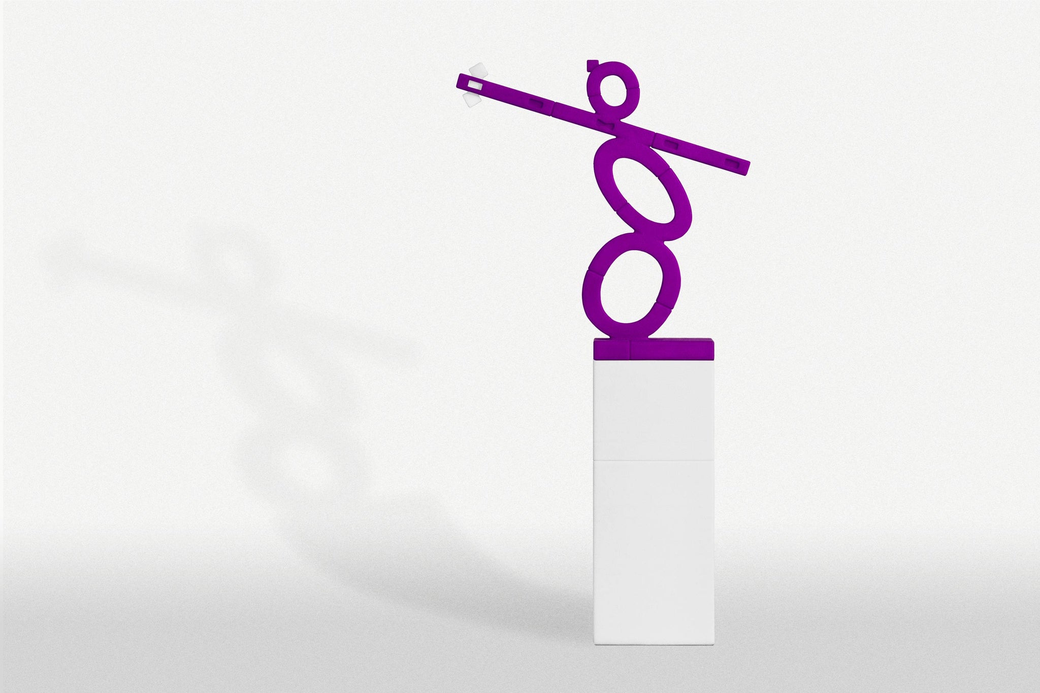 Versatile Plastic Purple Statue | Versatile Plastic White Long Stage & Crow