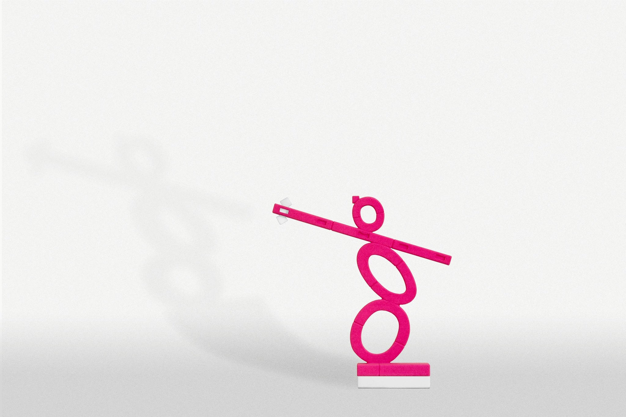 Versatile Plastic Pink Statue | Versatile Plastic Whit Thin Stage & Crow