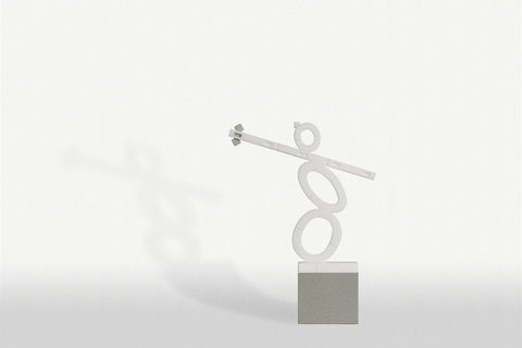 Sandstone Statue | PA12GB Gray Short Stage & Crow