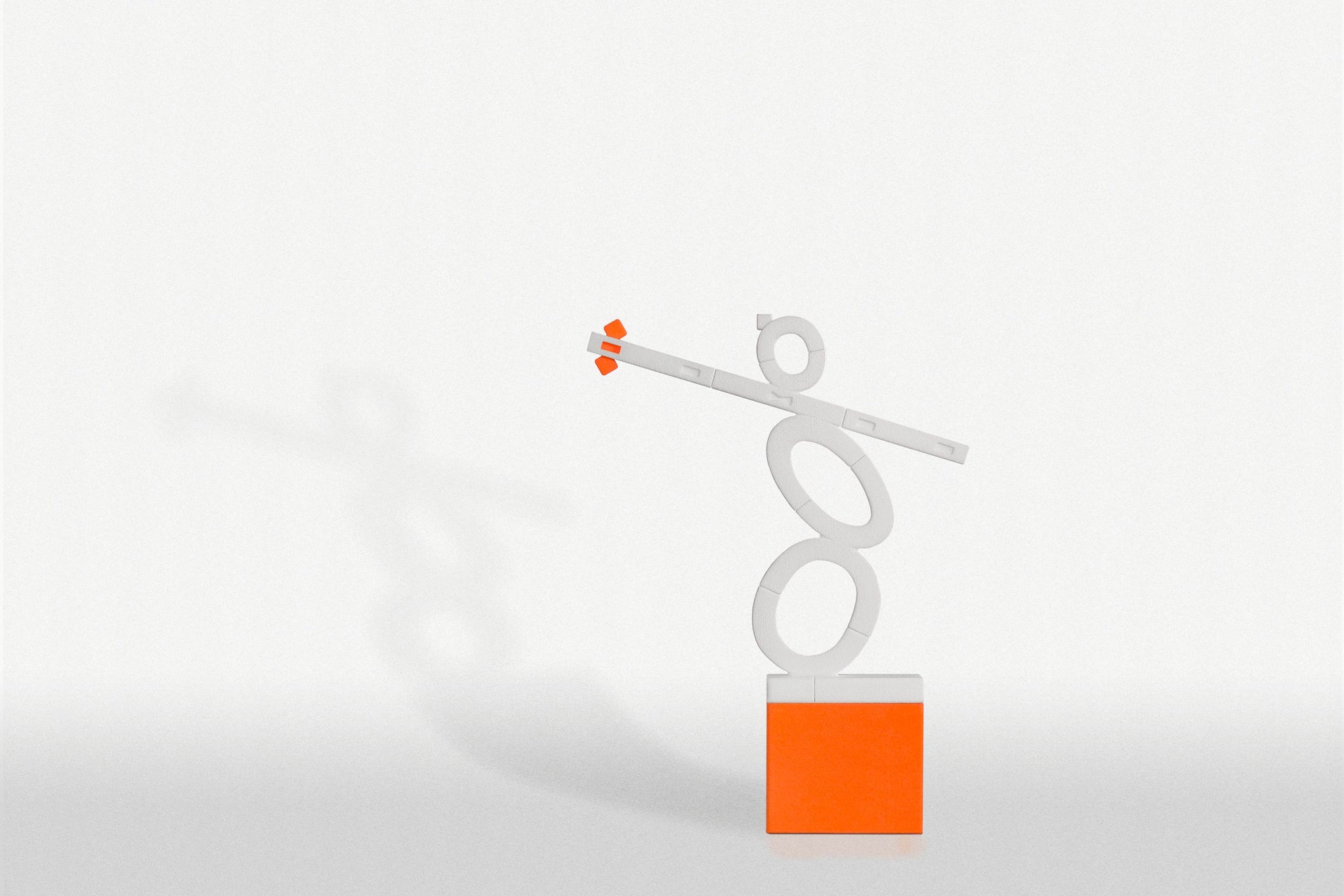 Sandstone Statue | Versatile Plastic Orange Short Stage & Crow
