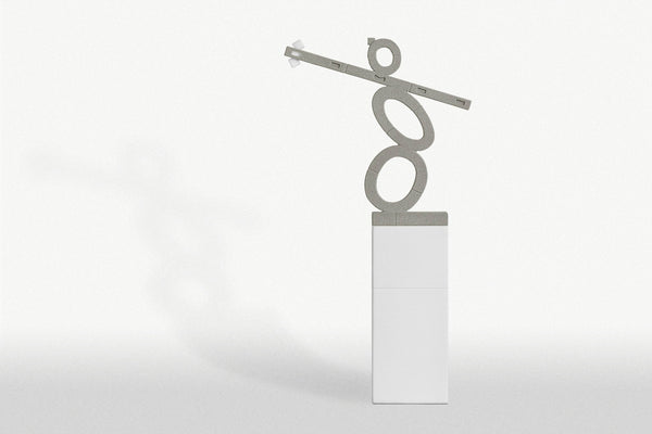 Gray PA12GB Statue | Versatile Plastic White Long Stage & Crow