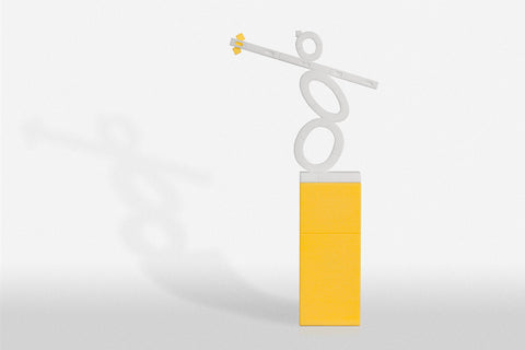 Sandstone Statue | Versatile Plastic Yellow Long Stage & Crow