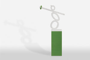 Sandstone Statue | Versatile Plastic Green Long Stage & Crow
