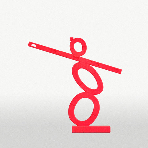Oki Total | Versatile Plastic Statue - Red
